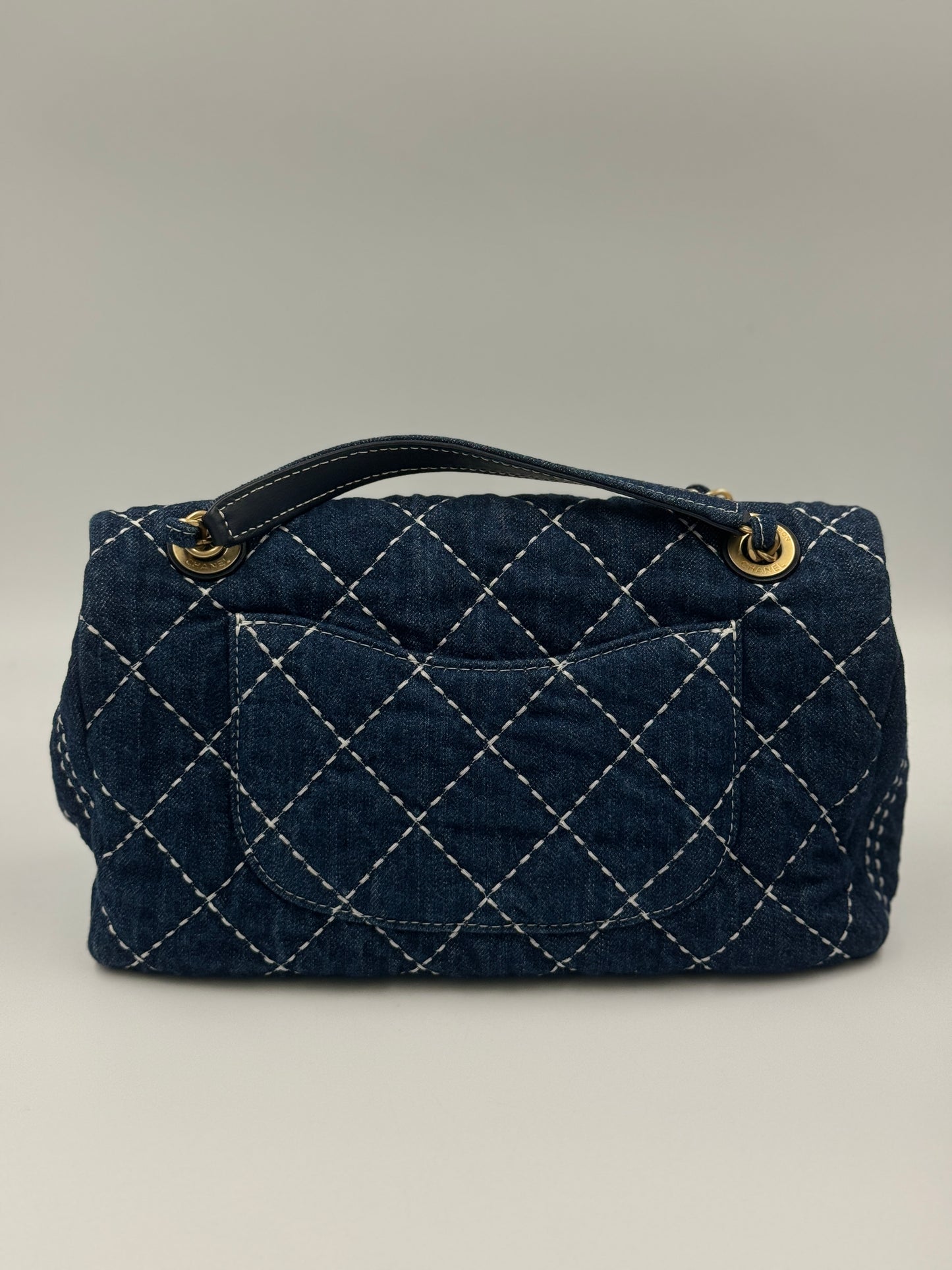 Chanel Denim Classic Flap 25cm 牛仔鏈條包 / Rank SA S240411006