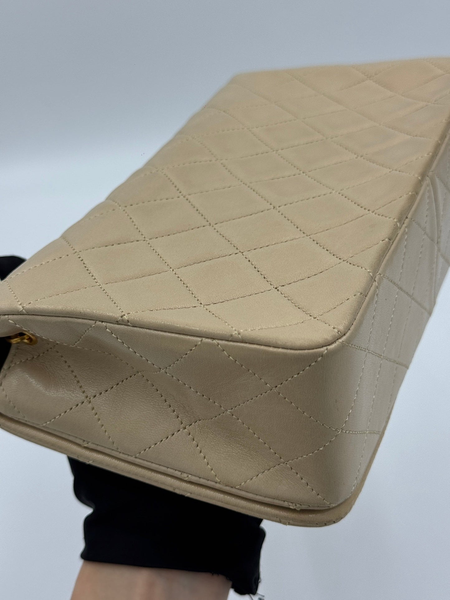 Chanel Vintage Woc 23cm 奶茶From 1991 / Rank AB 24072101