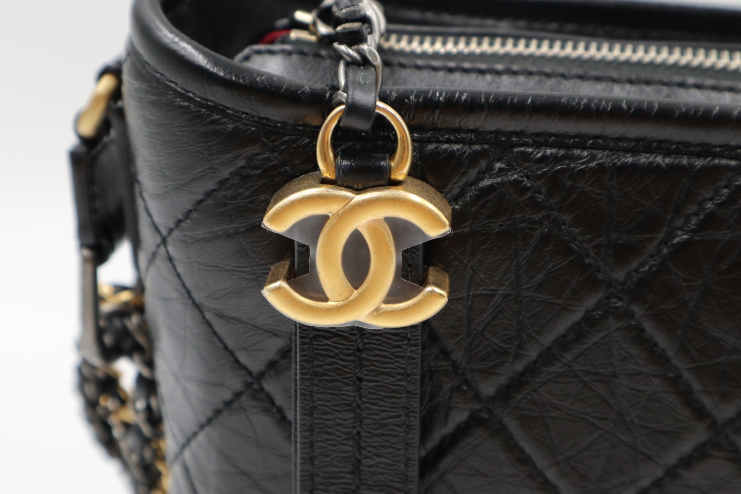 Chanel 黑金雙鍊流浪包/ Rank SA 251126008