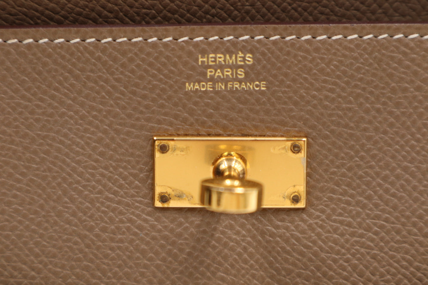 Hermes Kelly Wallet Gray 金釦大象灰/ Rank SA 251127001
