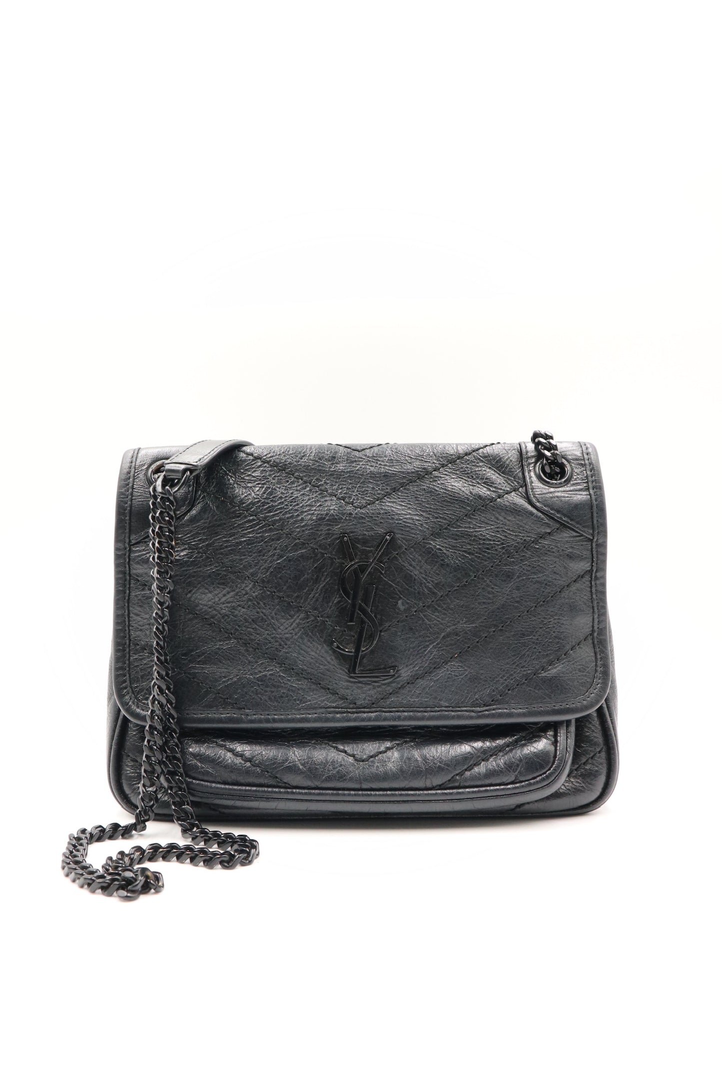 Saint Laurent niki baby 黑銀牛皮 / Rank SA 251119007
