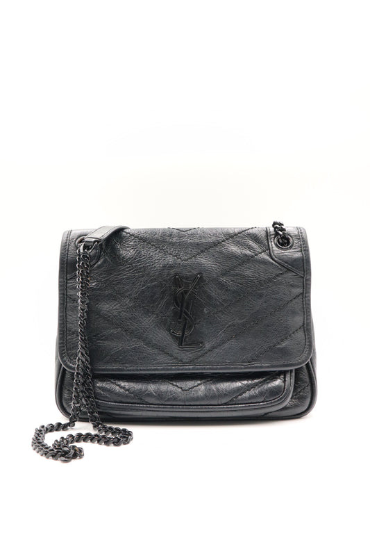 Saint Laurent niki baby 黑銀牛皮 / Rank SA 251119007