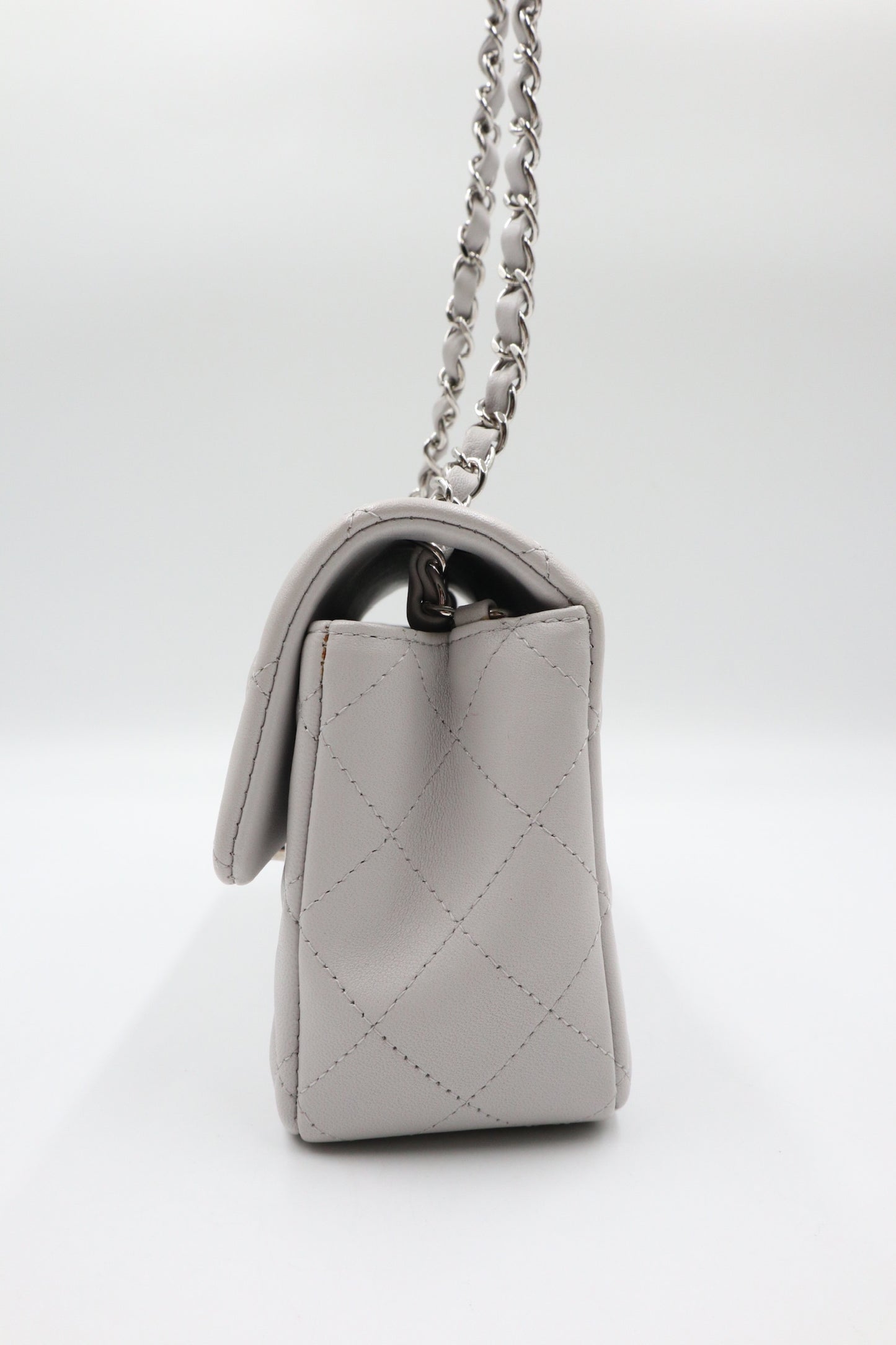 Chanel Mini CF 鼠尾草灰銀扣 / Rank SA 251030002