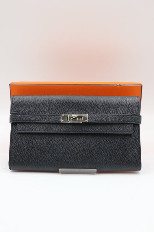 Hermes Kelly Wallet black長夾 黑/ Rank SA 251119005
