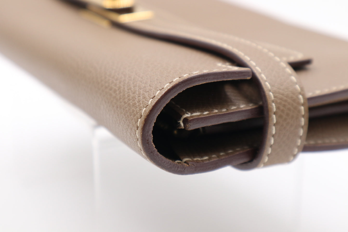 Hermes Kelly Wallet Gray 金釦大象灰/ Rank SA 251127001