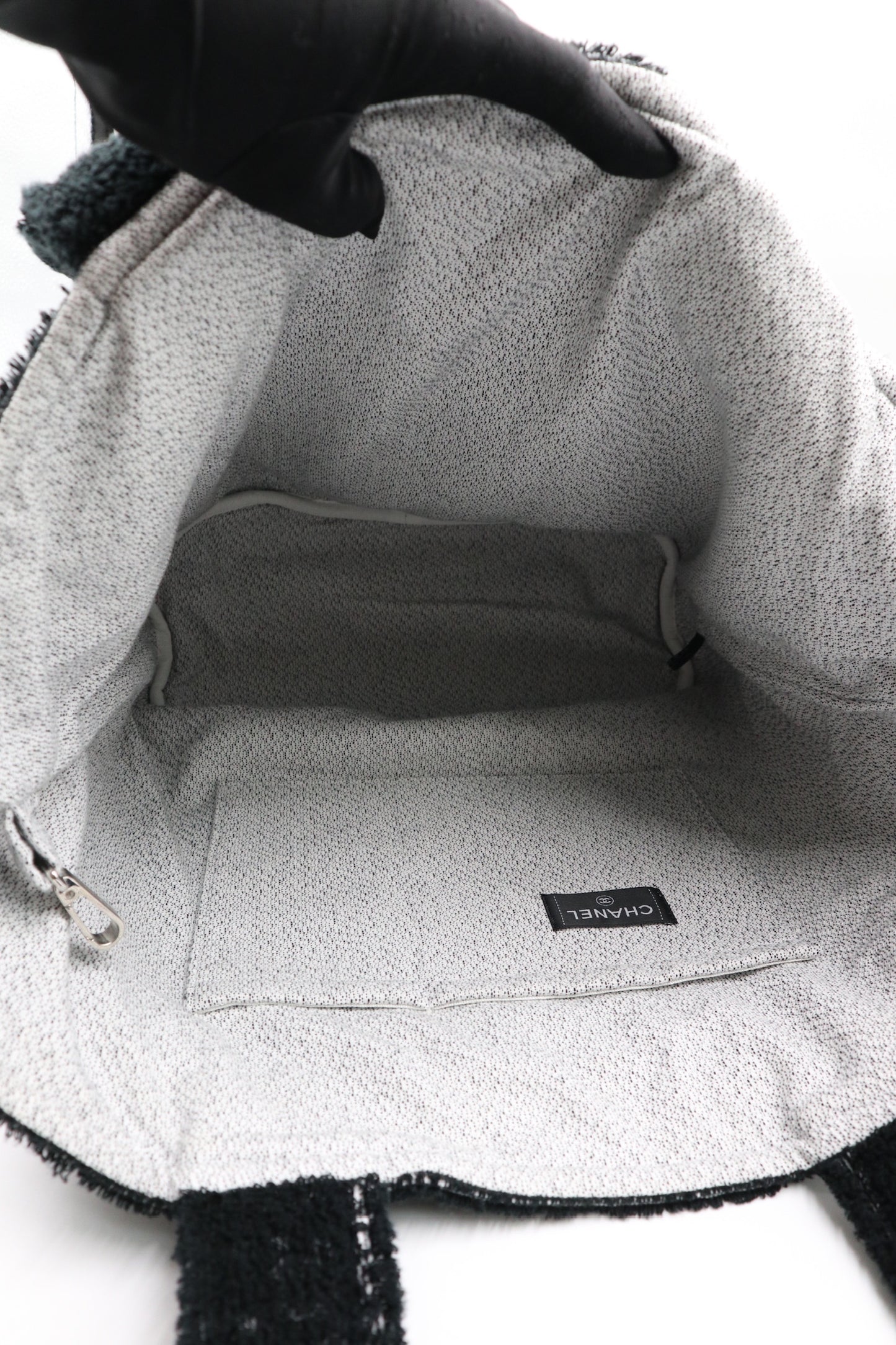 Chanel  沙灘包 2way 黑灰色 / Rank SA 250928003