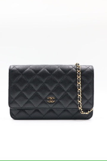 Chanel woc Silver 黑銀鏈條錢包 / Rank SA 250811007