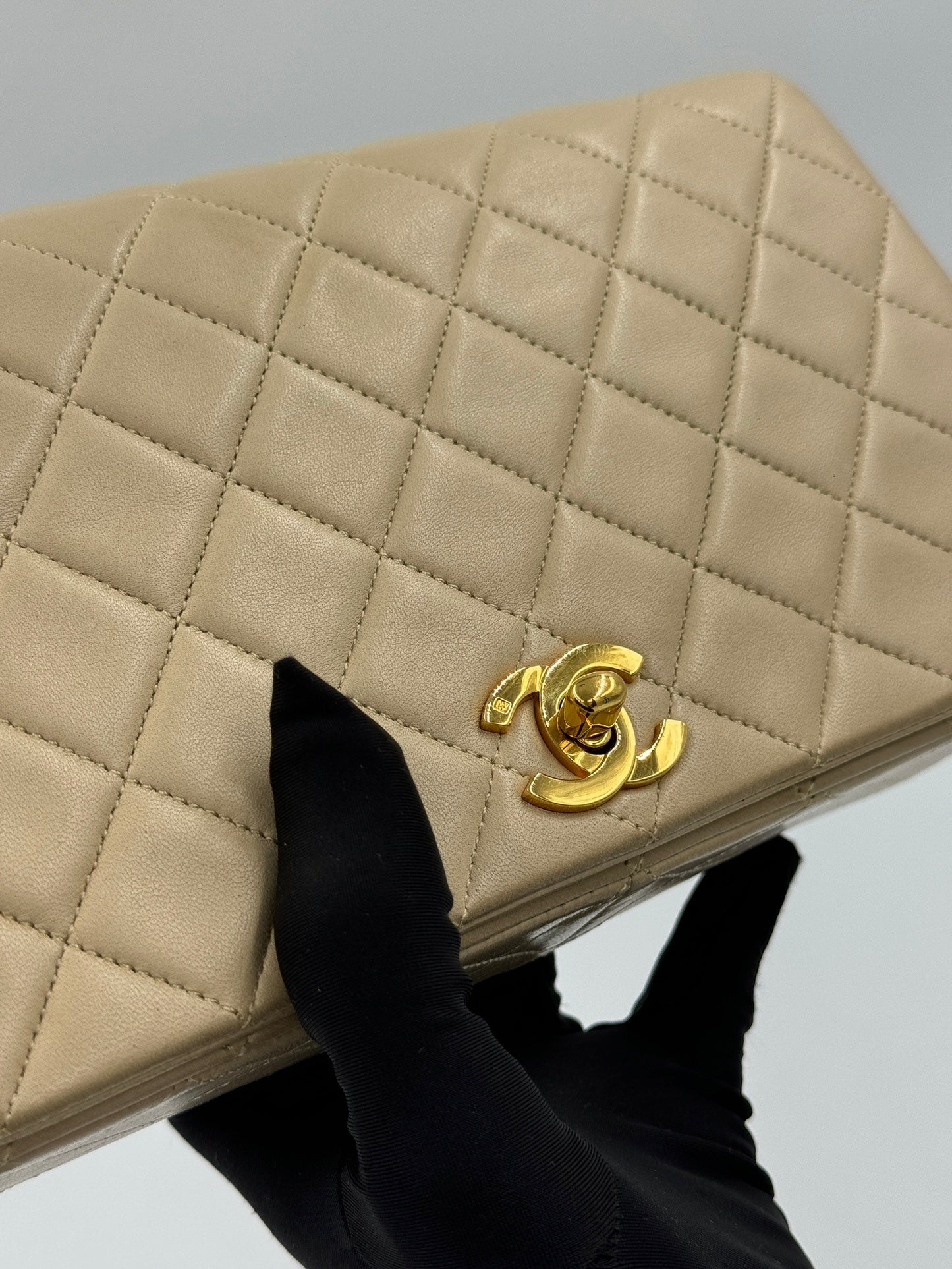 Chanel Vintage Woc 23cm 奶茶From 1991 / Rank AB 24072101