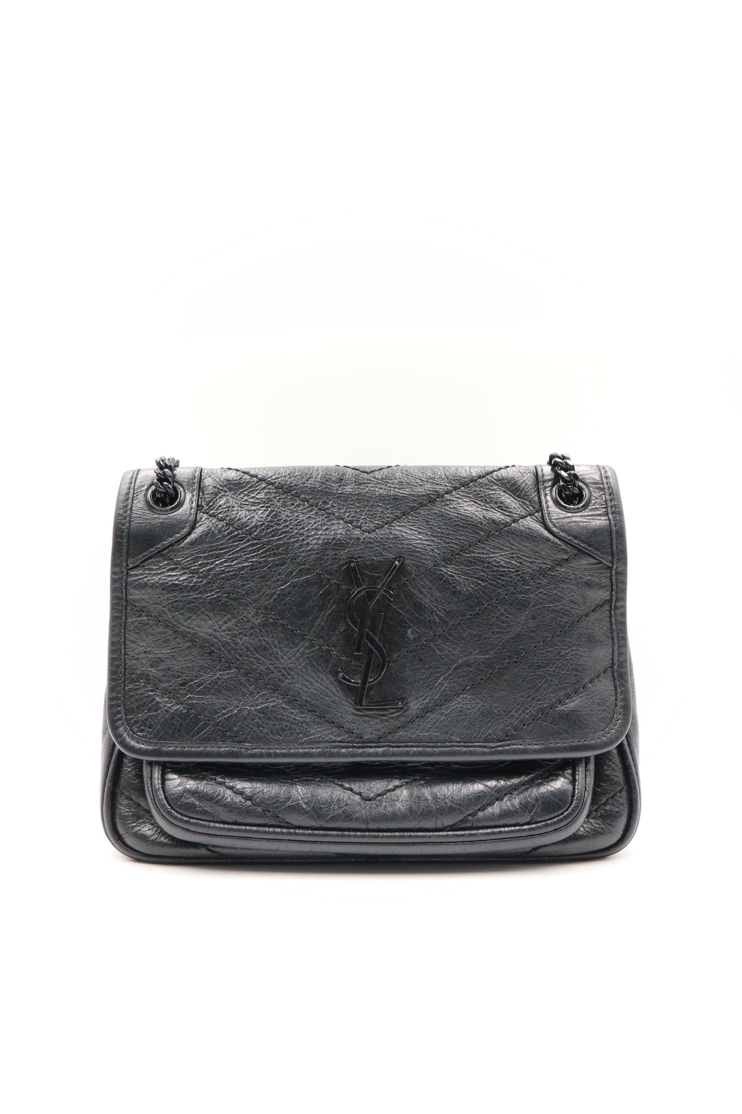 Saint Laurent niki baby 黑銀牛皮 / Rank SA 251119007