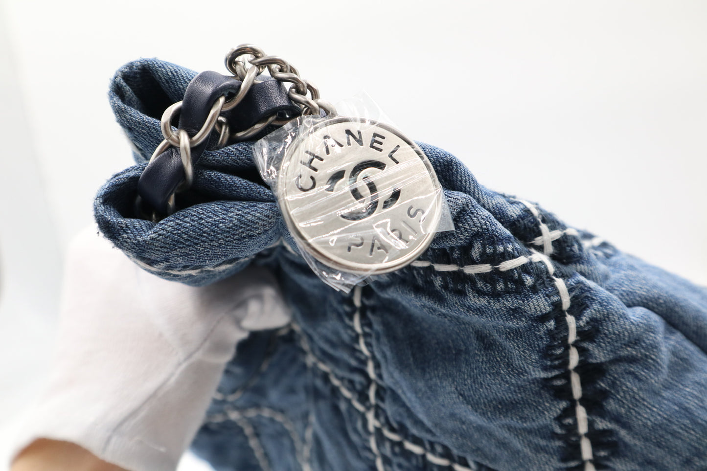 Chanel Denim 22bag small 牛仔鏈條包 / Rank SA S250129016