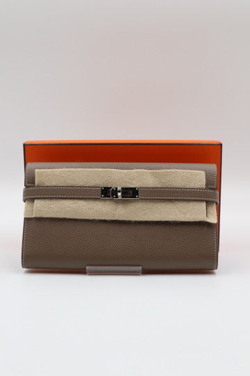Hermes Kelly Wallet Gray長夾 灰/ Rank SA 250811007