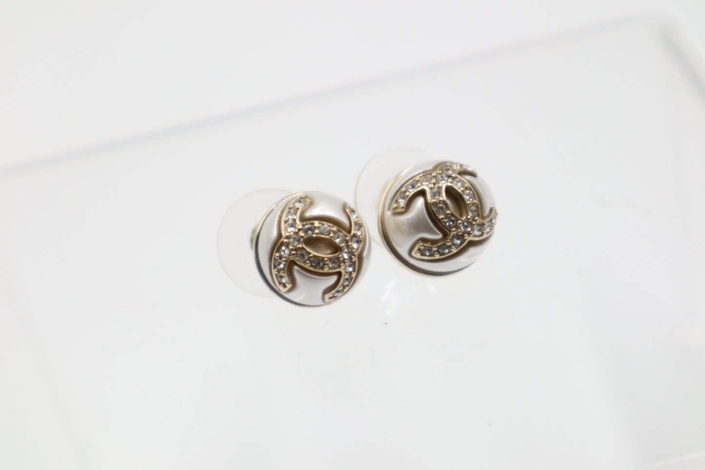 Chanel Earrings 珍珠水鑽圓型耳環/ Rank SA 251018005