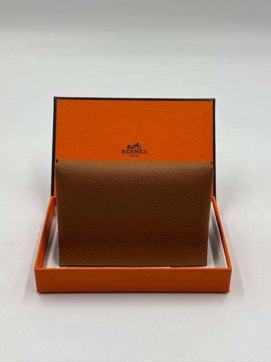 Hermes Calvi卡夾 棕色 / Rank SA 250923001