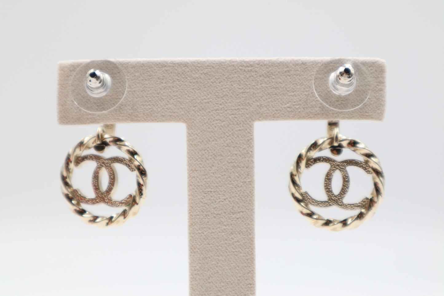 Chanel Earrings 雙C水鑽螺旋圓型耳環/ Rank SA 251006003