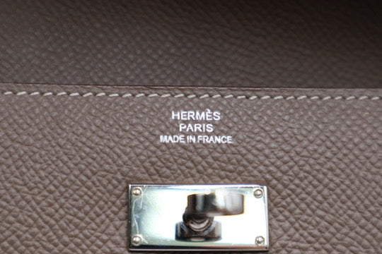 Hermes Kelly Wallet Gray長夾 灰/ Rank SA 250811007