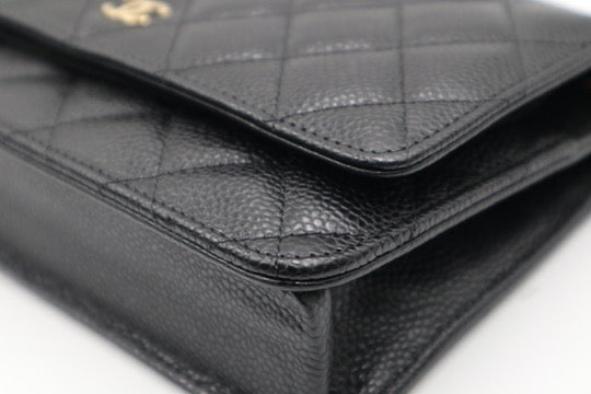 Chanel woc Silver 黑銀鏈條錢包 / Rank SA 250811007