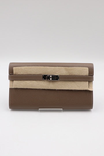 Hermes Kelly Wallet Gray長夾 灰/ Rank SA 250811007