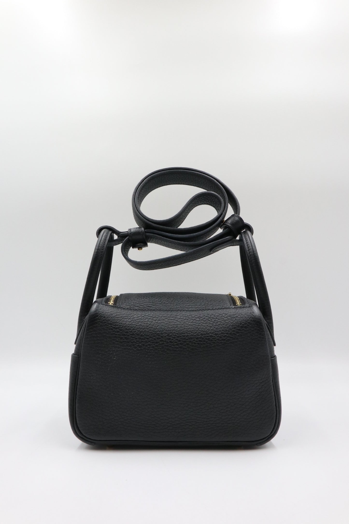 Hermes Mini Lindy 黑色 金扣 C / Rank SA 251030010