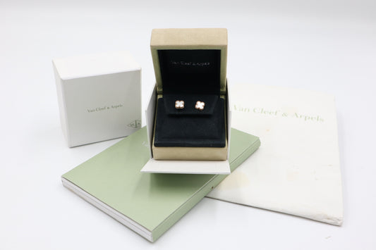 VCA Earrings 18k黃金珍珠母貝耳環/ Rank SA 250911002