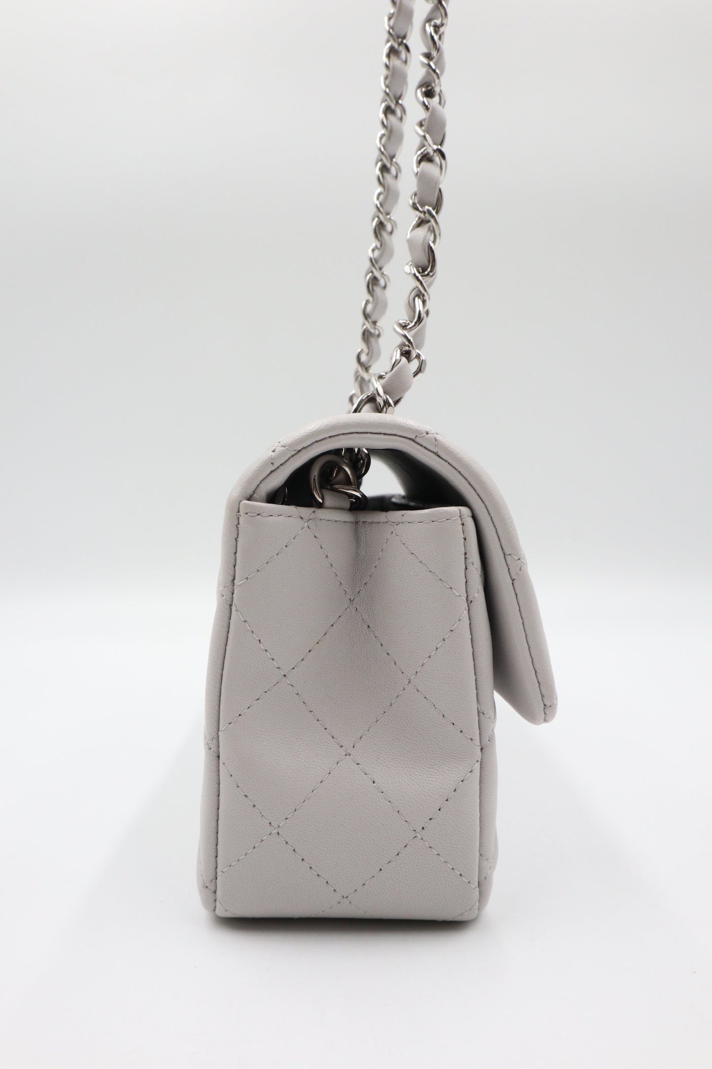 Chanel Mini CF 鼠尾草灰銀扣 / Rank SA 251030002