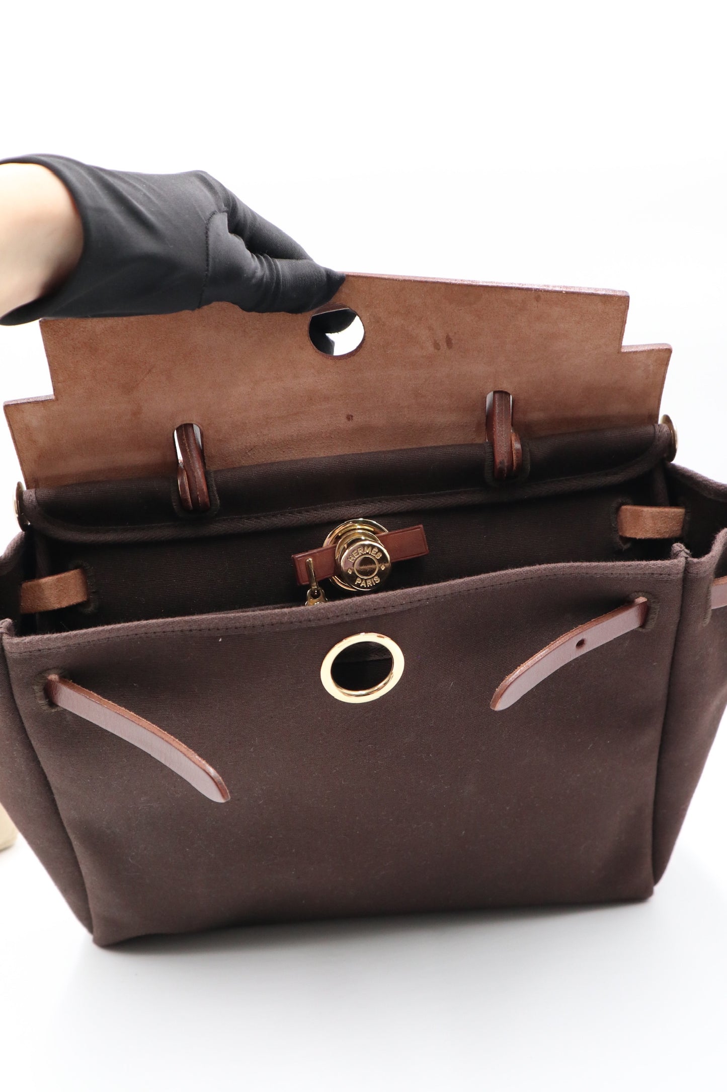 Hermes Herbag 31 棕色 / Rank A 2024092601