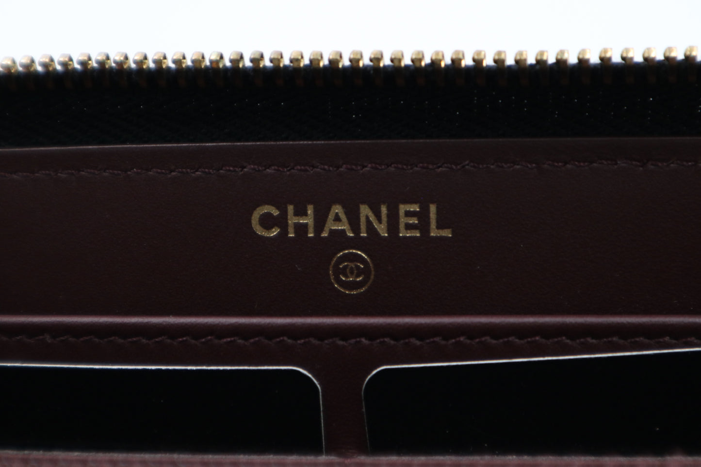 Chanel 金色雙C荔枝皮長夾  / Rank SA 251006004