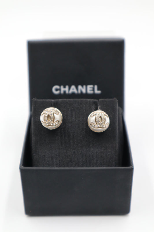 Chanel Earrings 珍珠水鑽圓型耳環/ Rank SA 251018005
