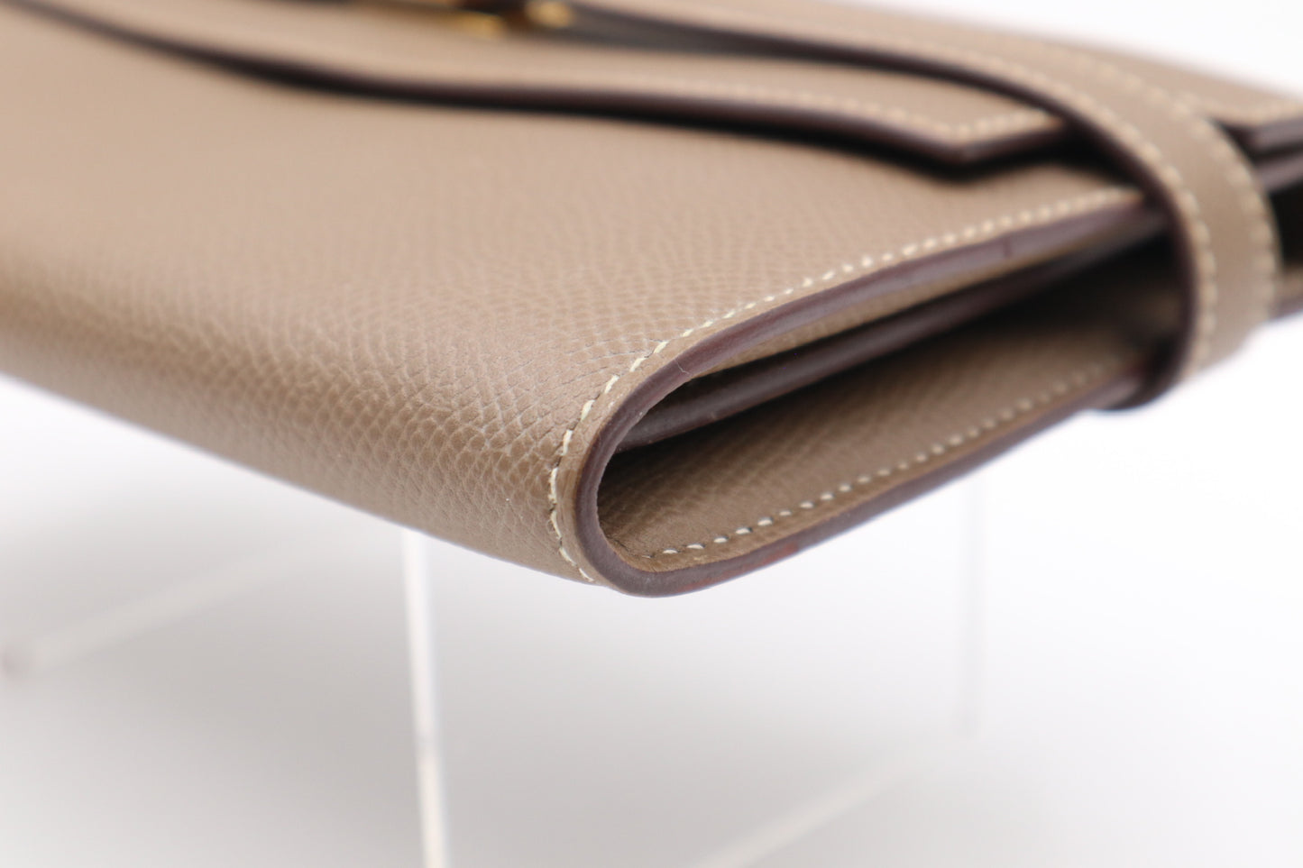 Hermes Kelly Wallet Gray 金釦大象灰/ Rank SA 251127001