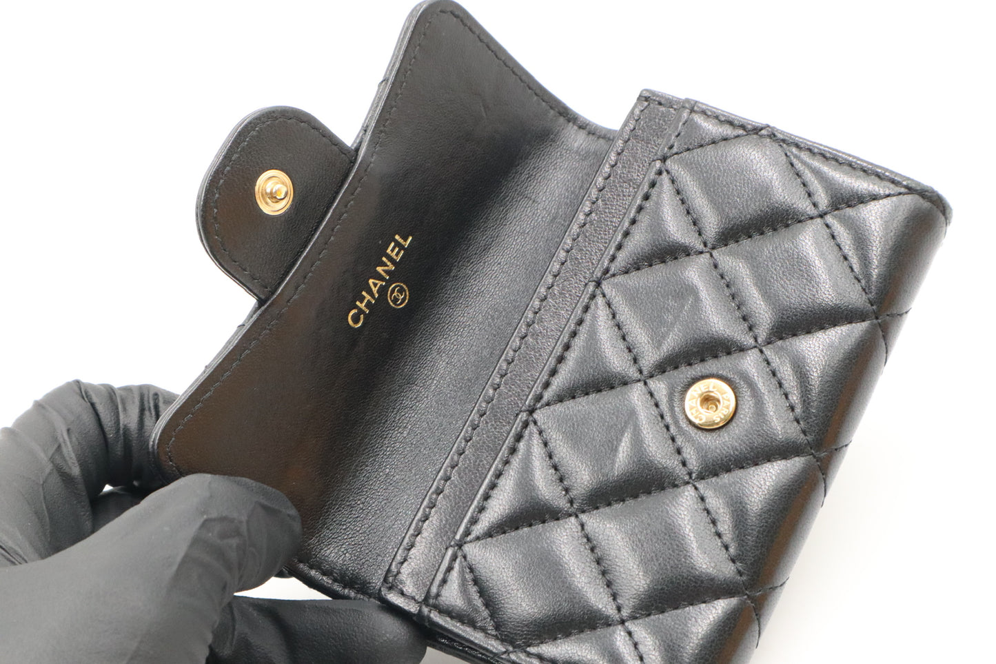 Chanel 羊皮菱格紋名片零錢夾 / Rank SA 251025002