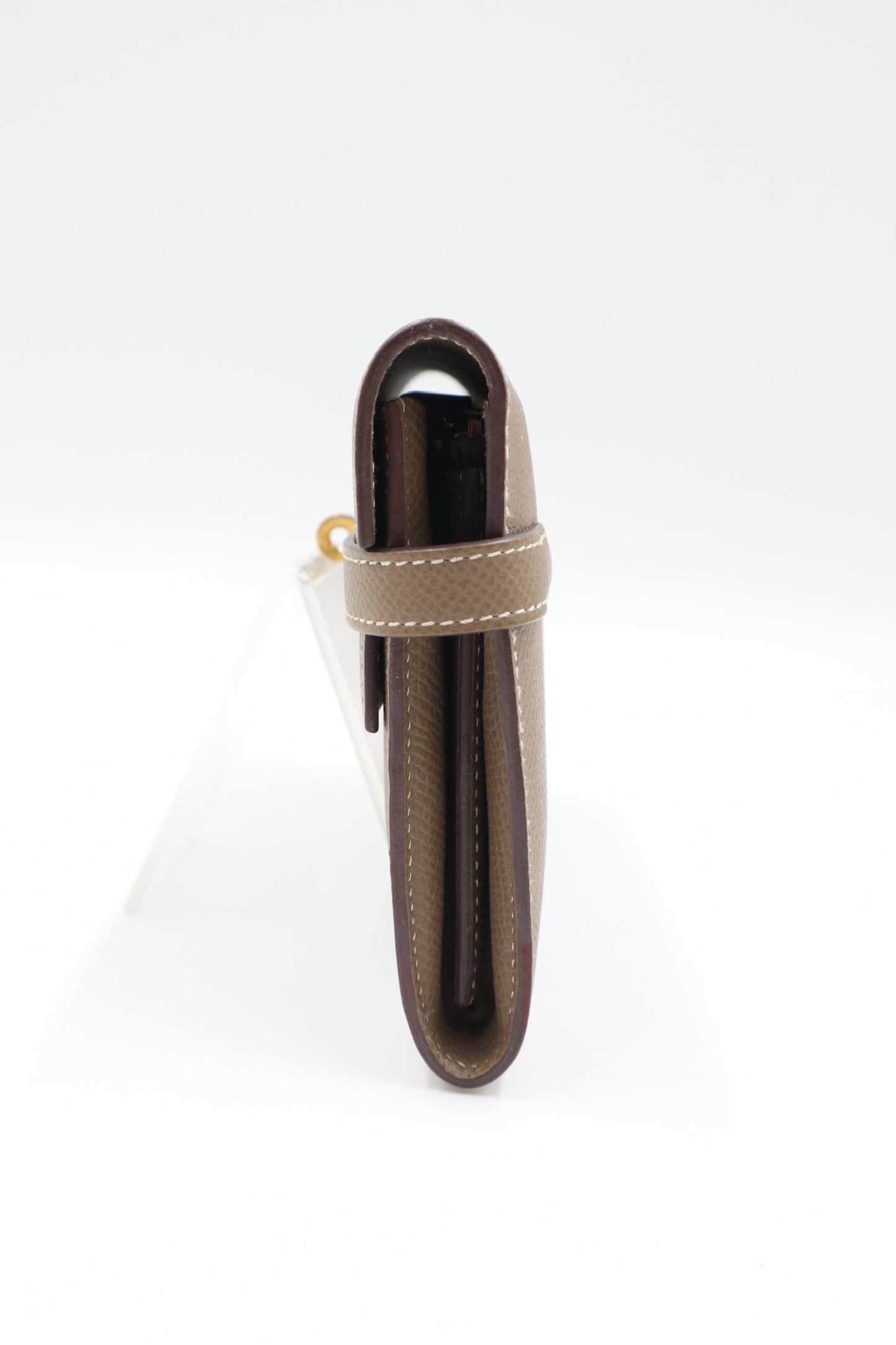 Hermes Kelly Wallet Gray 金釦大象灰/ Rank SA 251127001