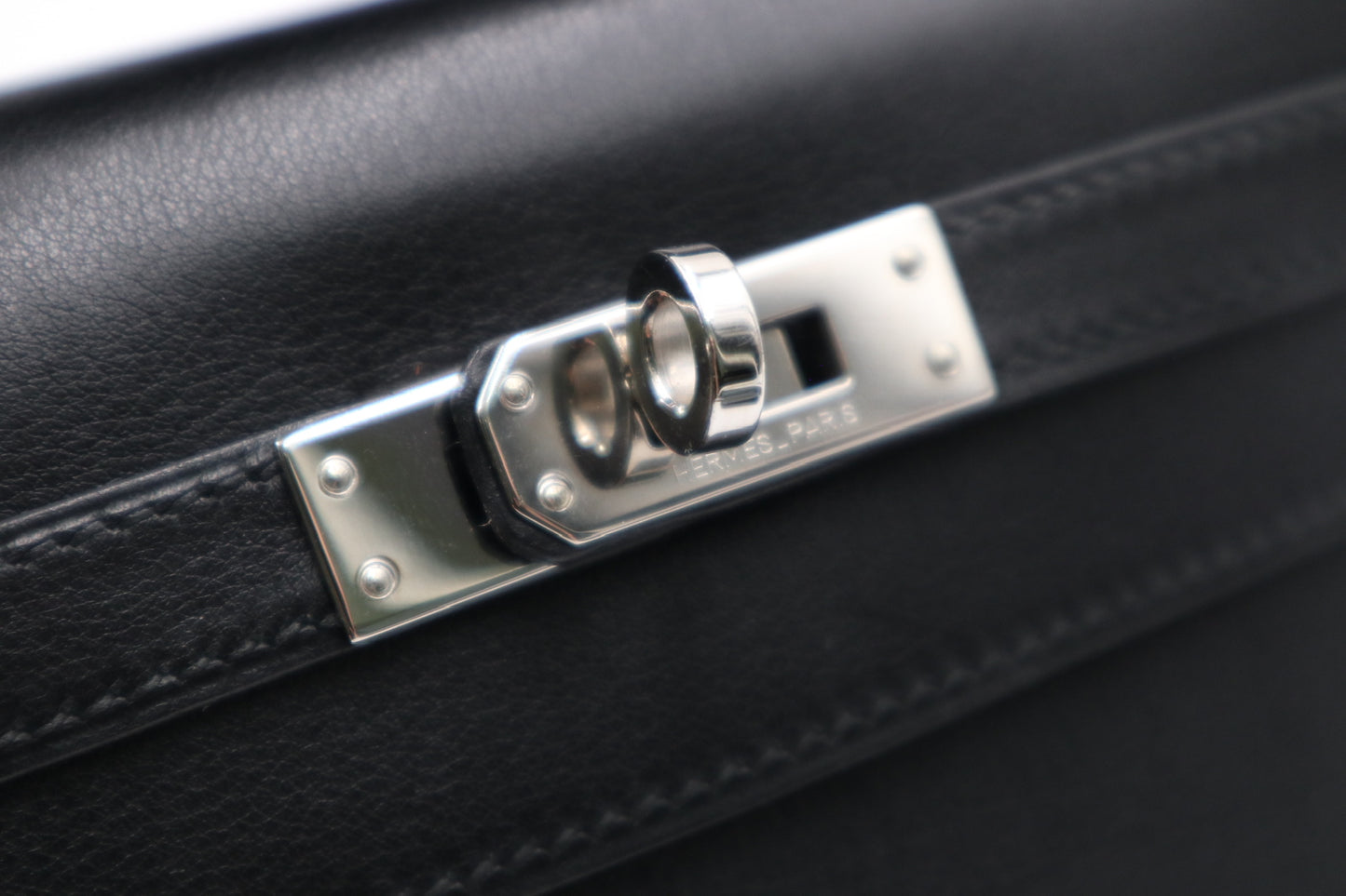 Hermes Kelly Pochette 黑銀/ Rank SA 250921003
