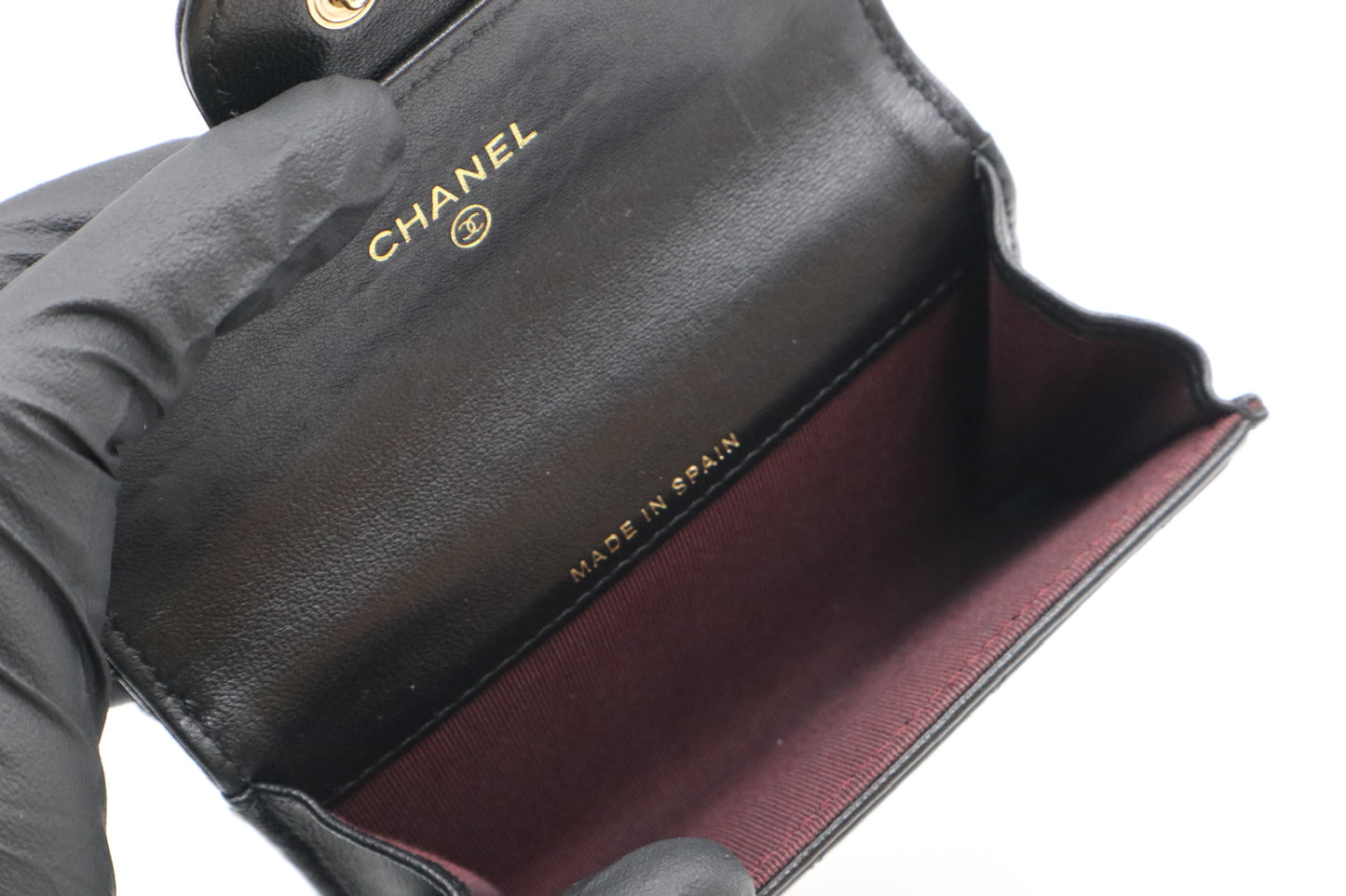 Chanel 羊皮菱格紋名片零錢夾 / Rank SA 251025002