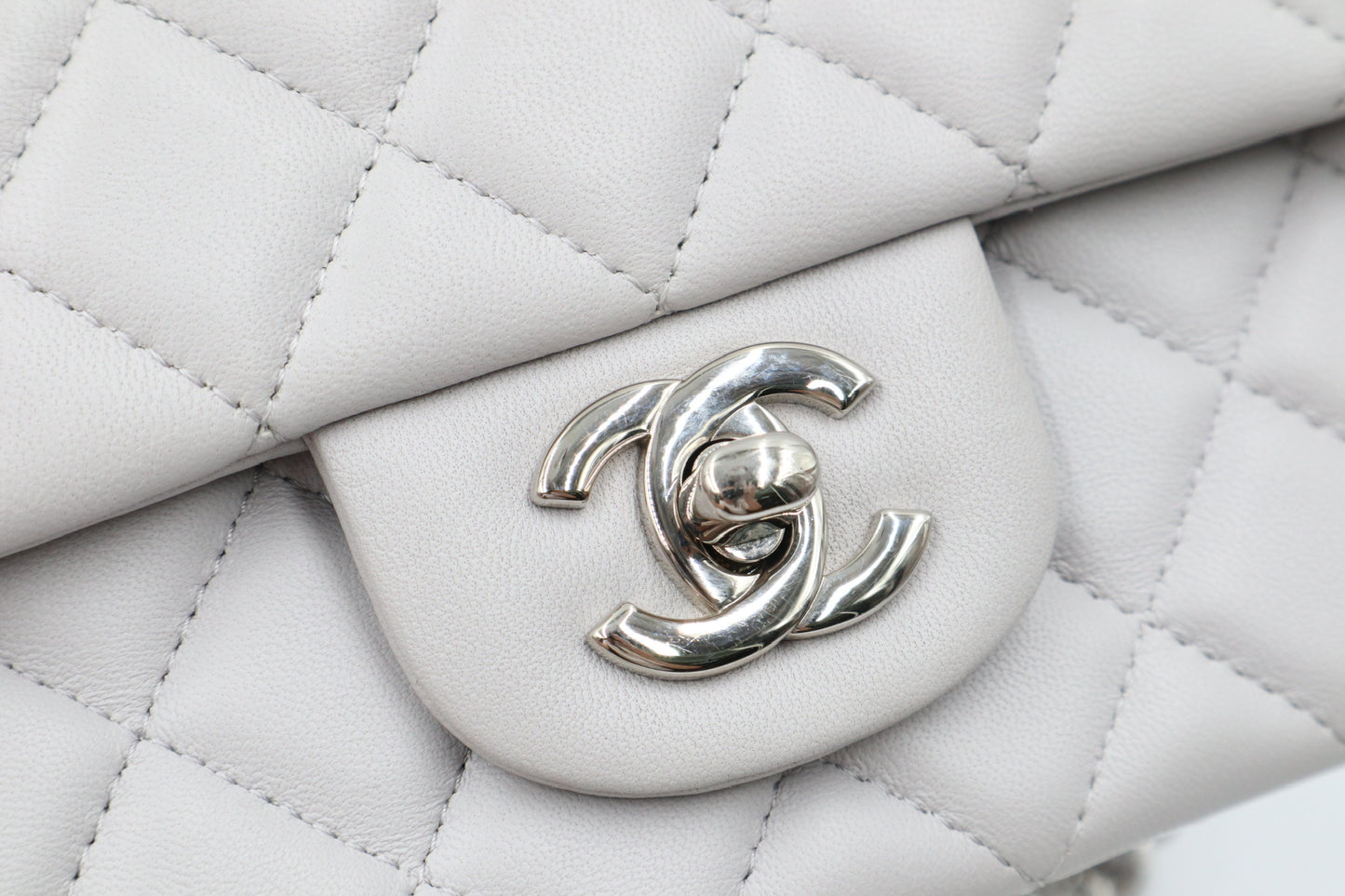 Chanel Mini CF 鼠尾草灰銀扣 / Rank SA 251030002