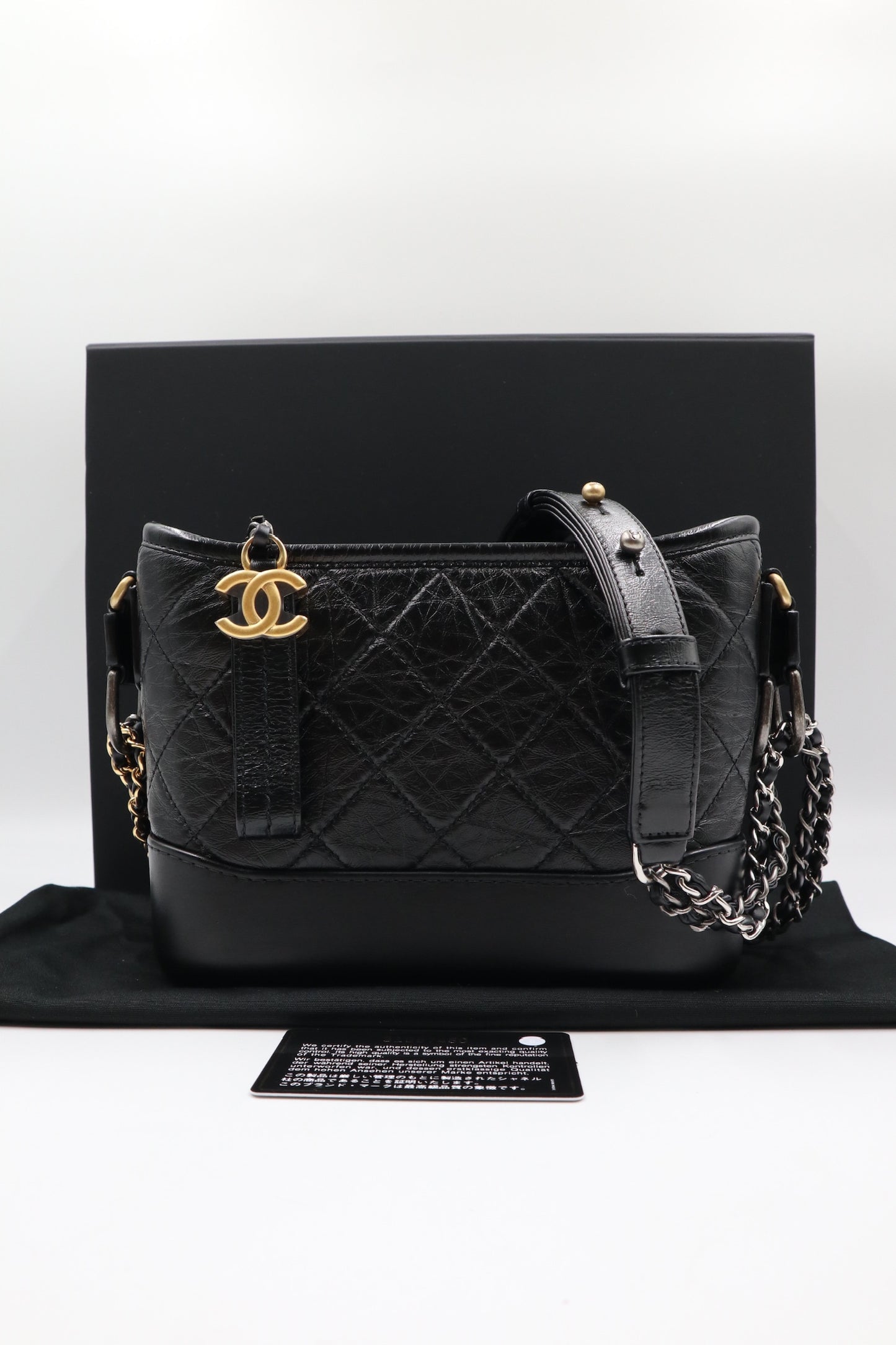 Chanel 黑金雙鍊流浪包/ Rank SA 251126008