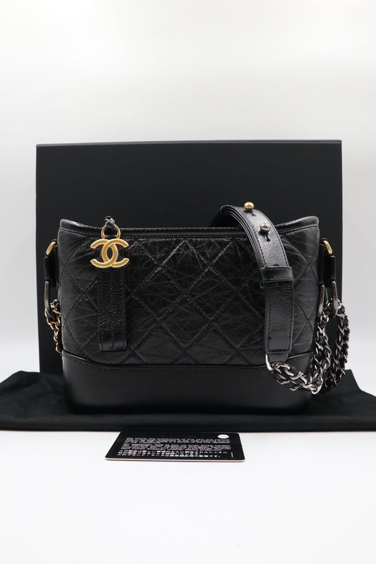 Chanel 黑金雙鍊流浪包/ Rank SA 251126008
