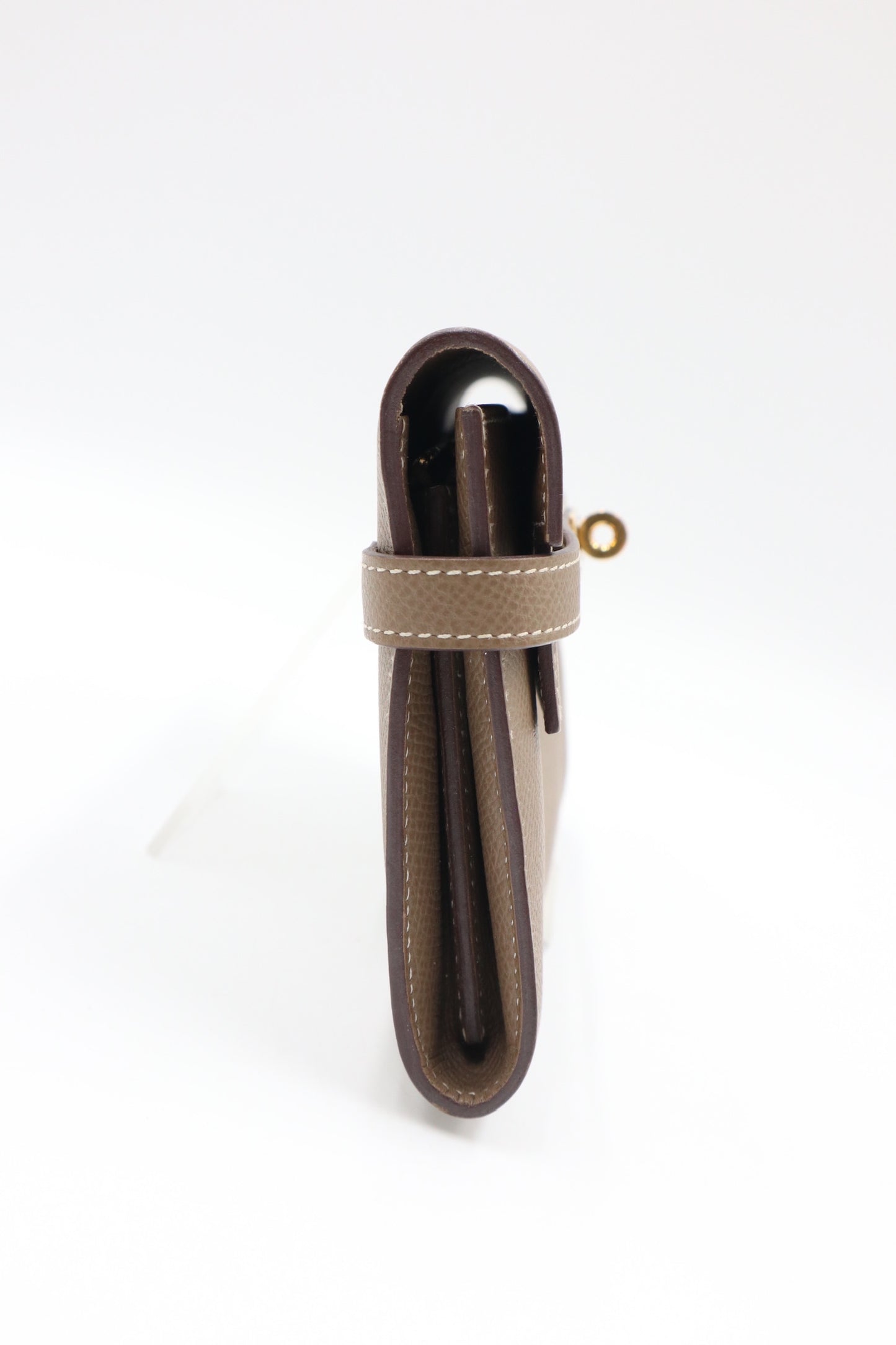 Hermes Kelly Wallet Gray 金釦大象灰/ Rank SA 251127001