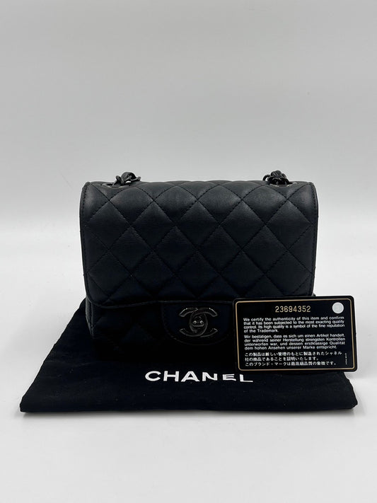 Chanel Coco Mini 小方胖so black 黑/ Rank SA