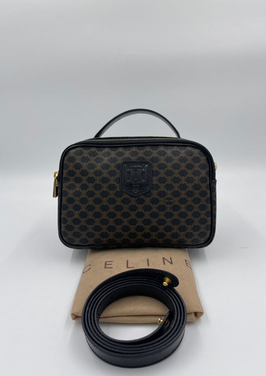 Celine 黑老花兩用包 Rank A