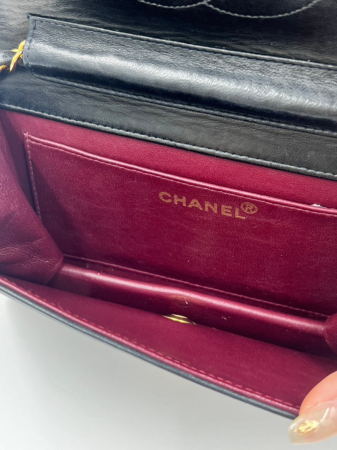 Chanel Lambskin Woc 19cm / Rank A