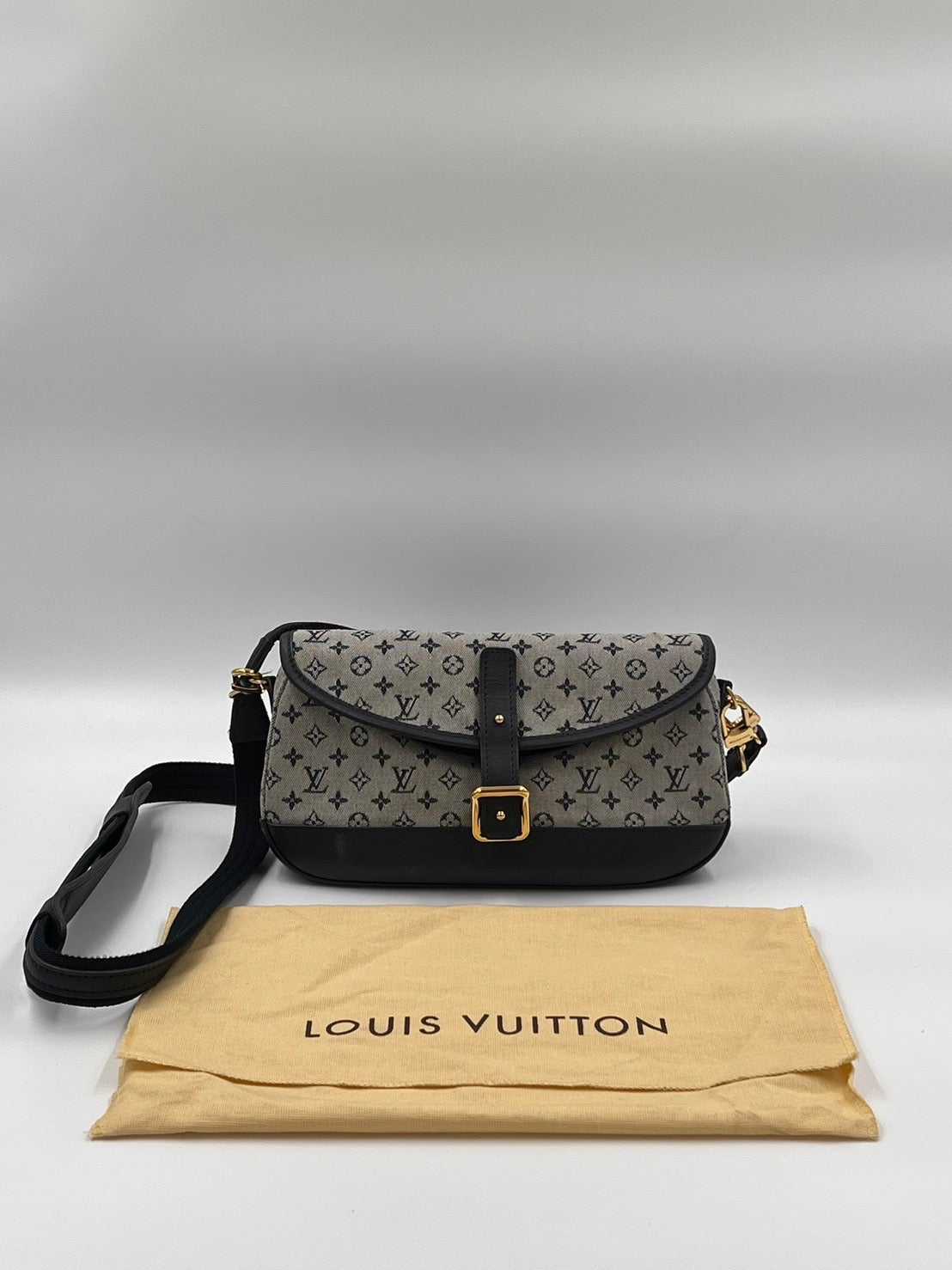 Louis Vuitton  老花單寧斜背包 / Rank AB 24072014