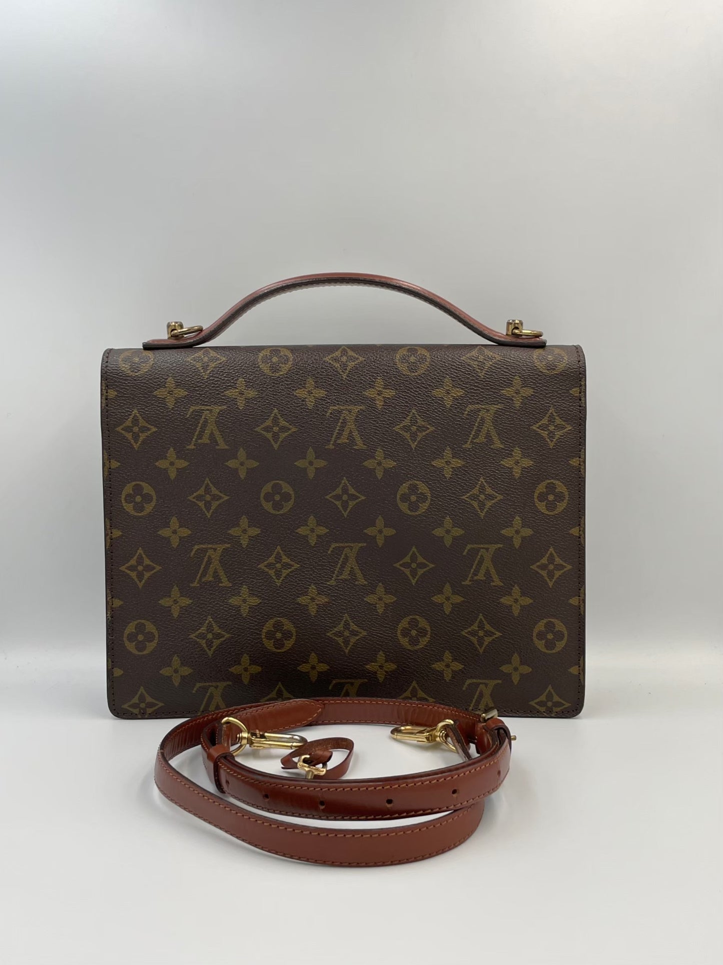 Louis Vuitton   老花蒙梭經典包 RANK A