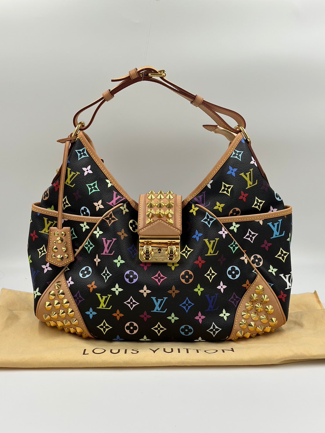 Louis Vuitton 黑三彩單肩包 /  Rank A