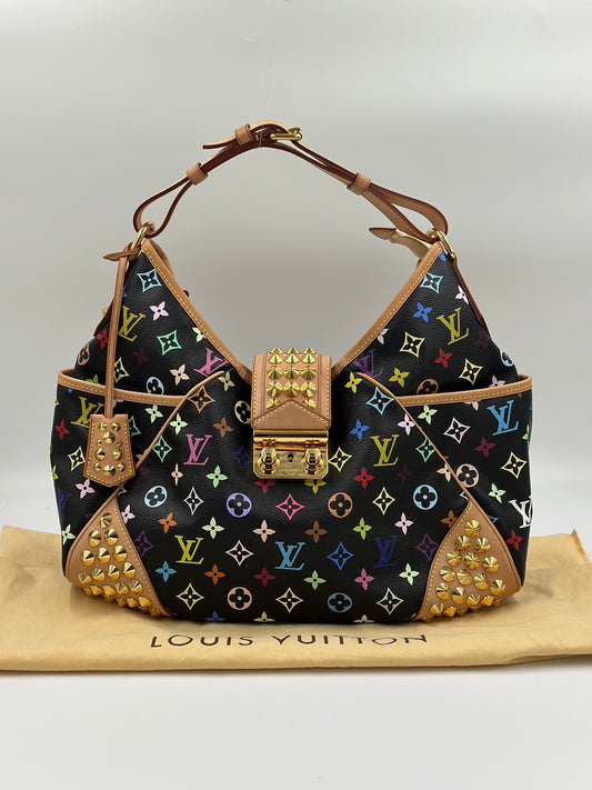 Louis Vuitton 黑三彩單肩包 /  Rank A