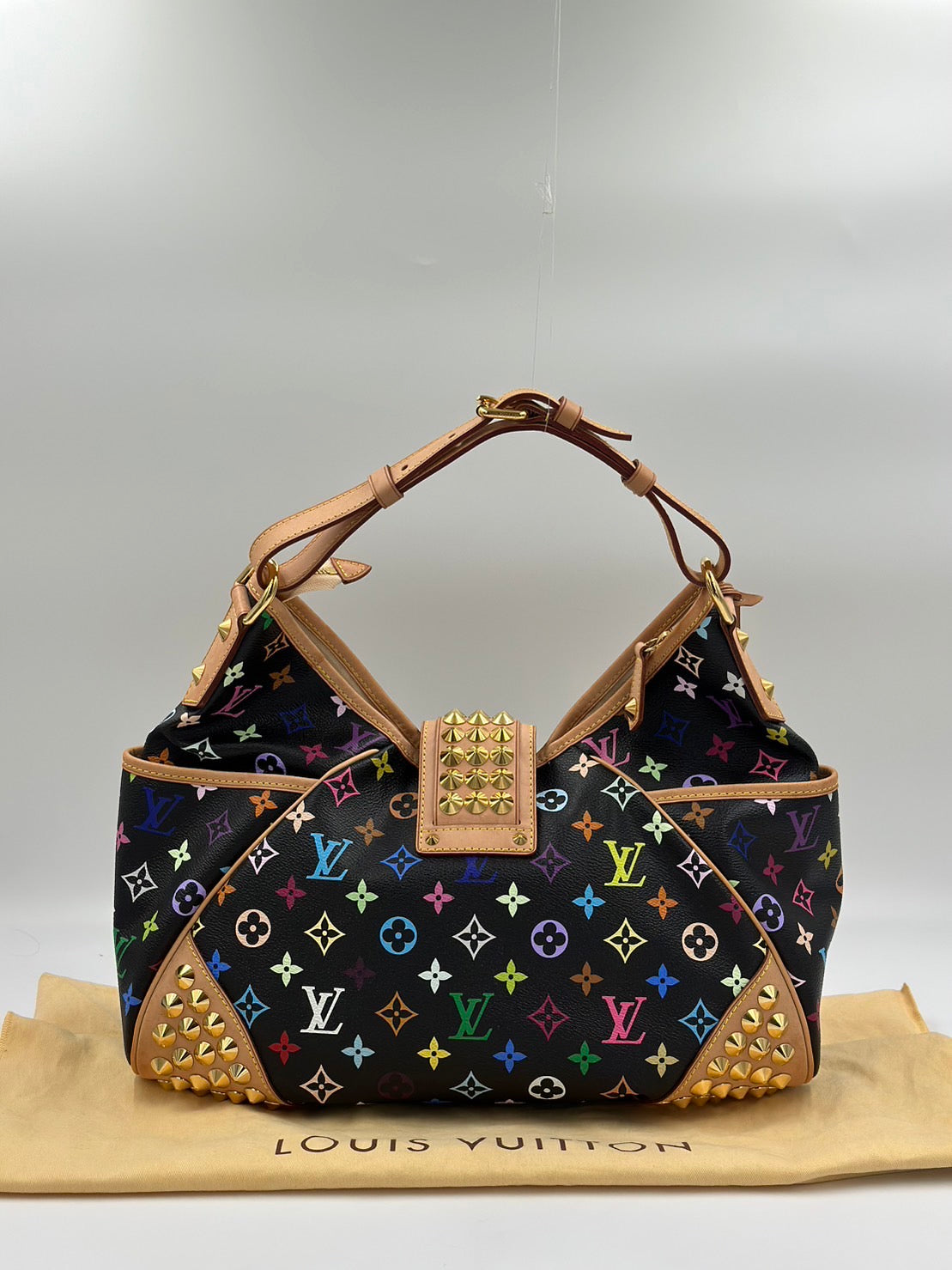 Louis Vuitton 黑三彩單肩包 /  Rank A