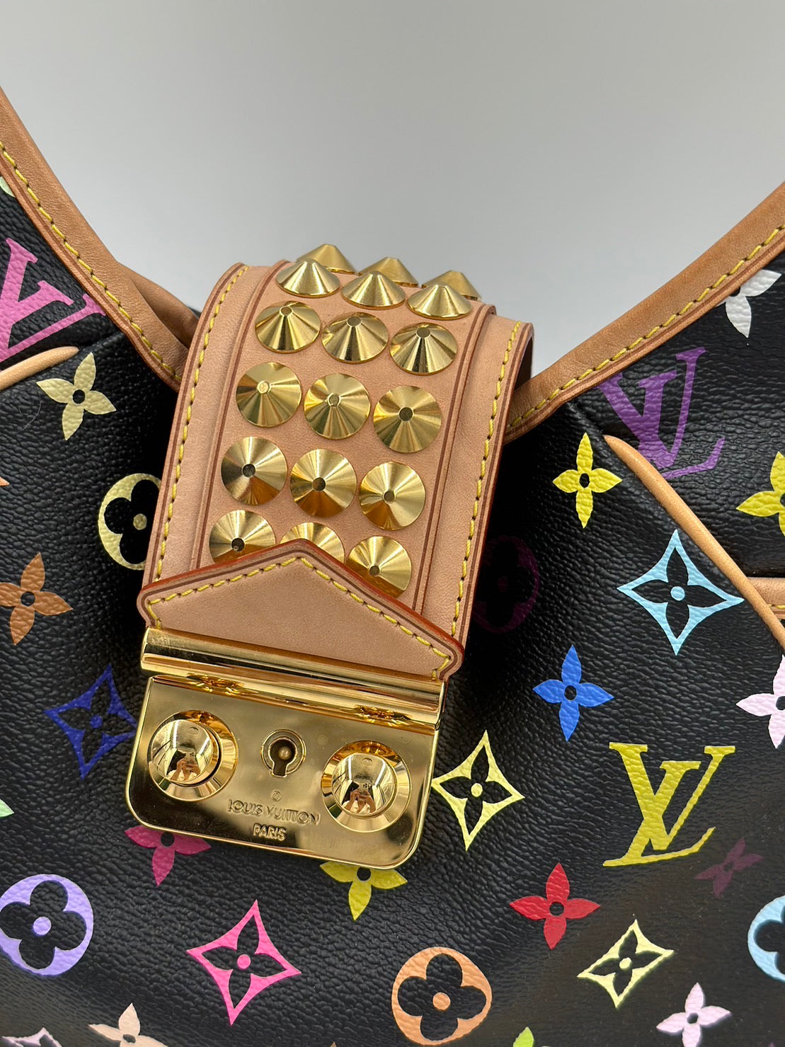 Louis Vuitton 黑三彩單肩包 /  Rank A