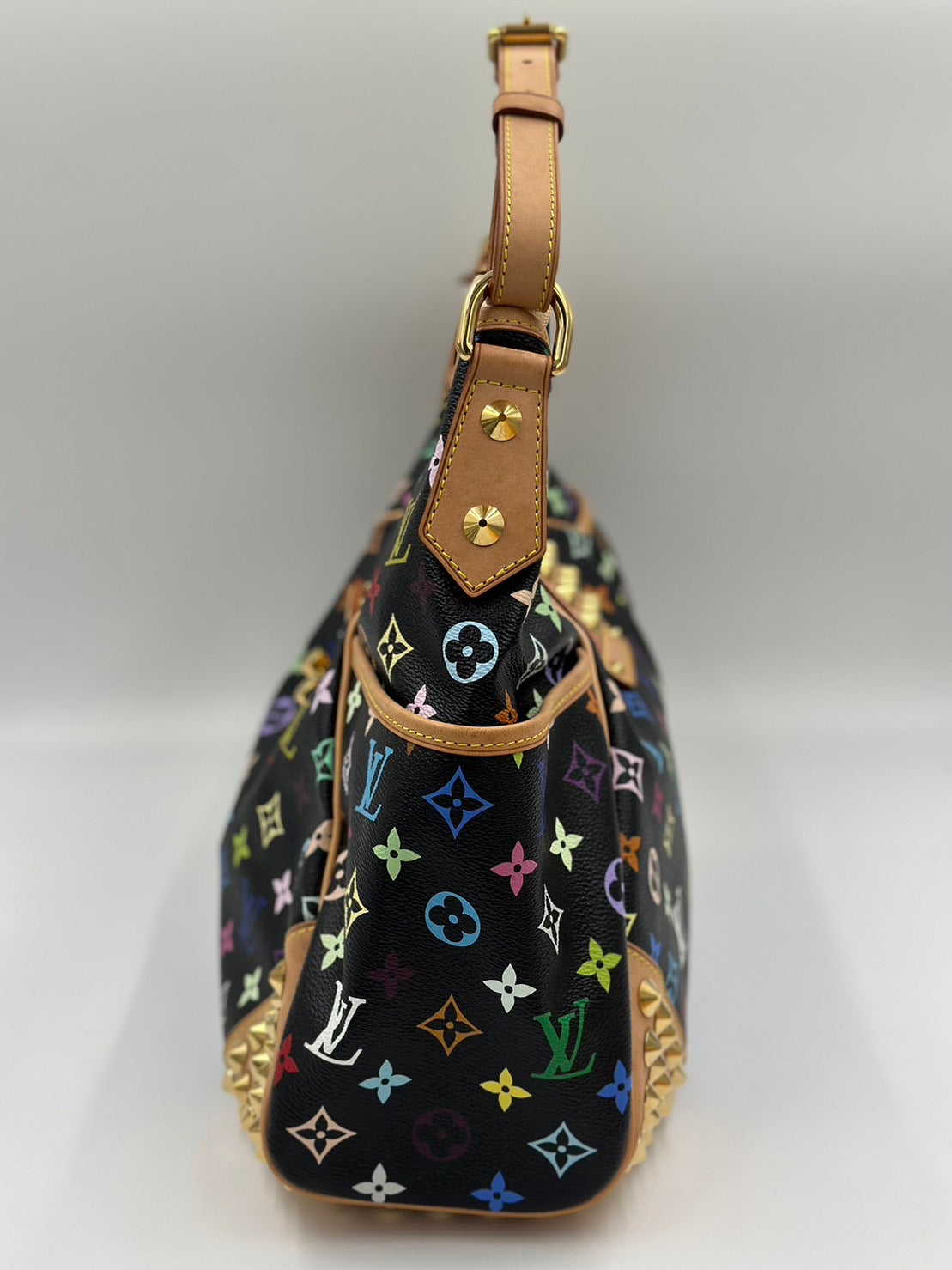 Louis Vuitton 黑三彩單肩包 /  Rank A