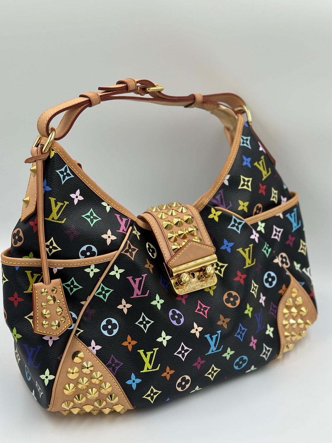 Louis Vuitton 黑三彩單肩包 /  Rank A