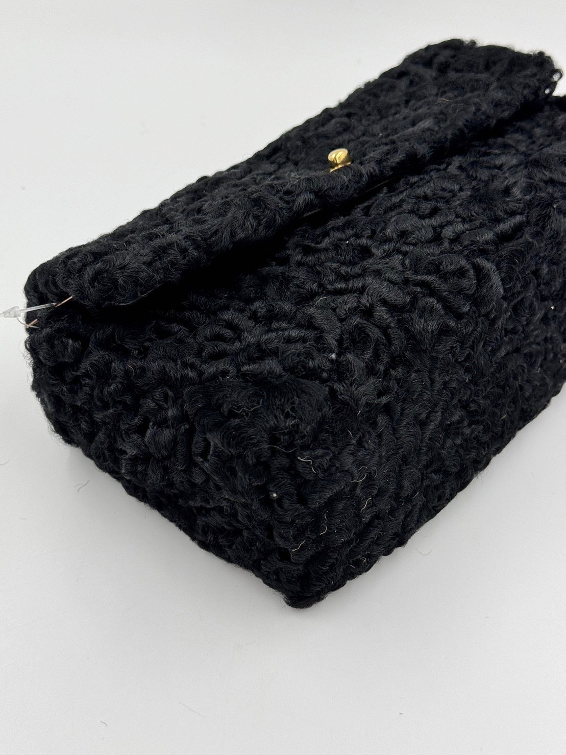 Chanel Fluffy Flap Bag Black / Rank SA