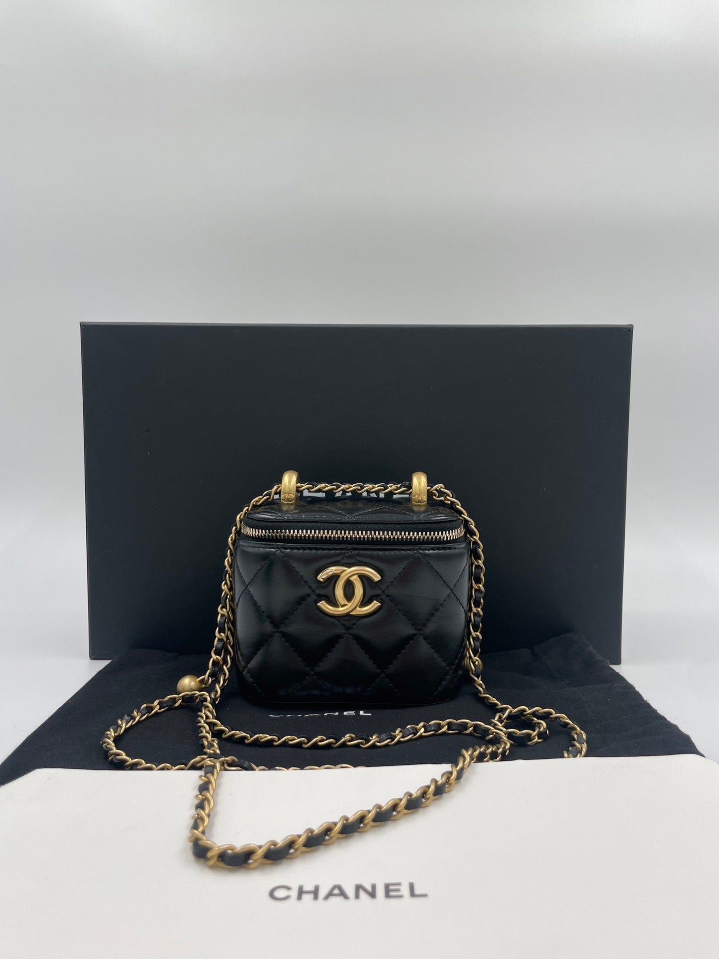 Chanel 雙金球盒子包/Rank SA