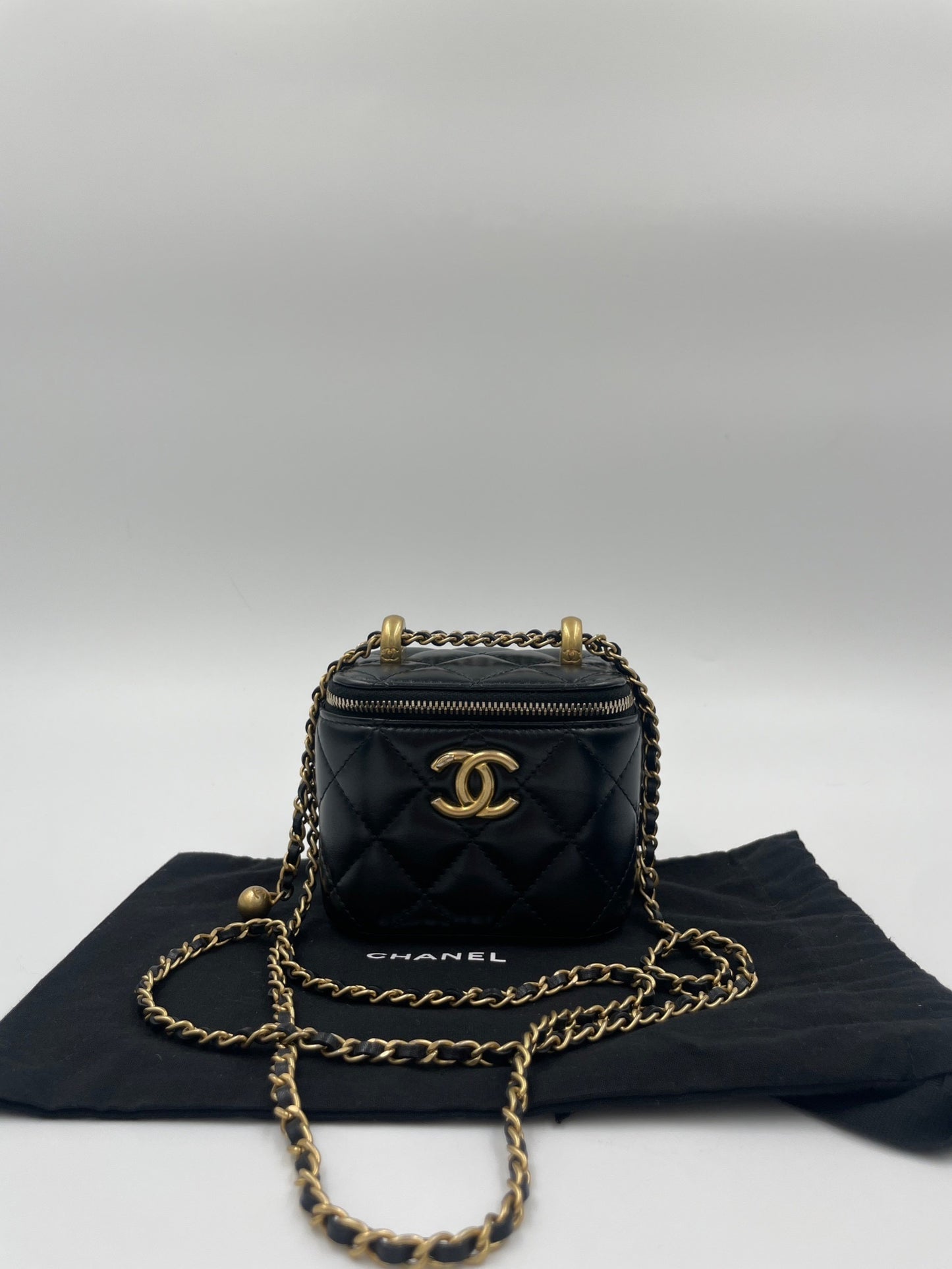 Chanel 雙金球盒子包/Rank SA